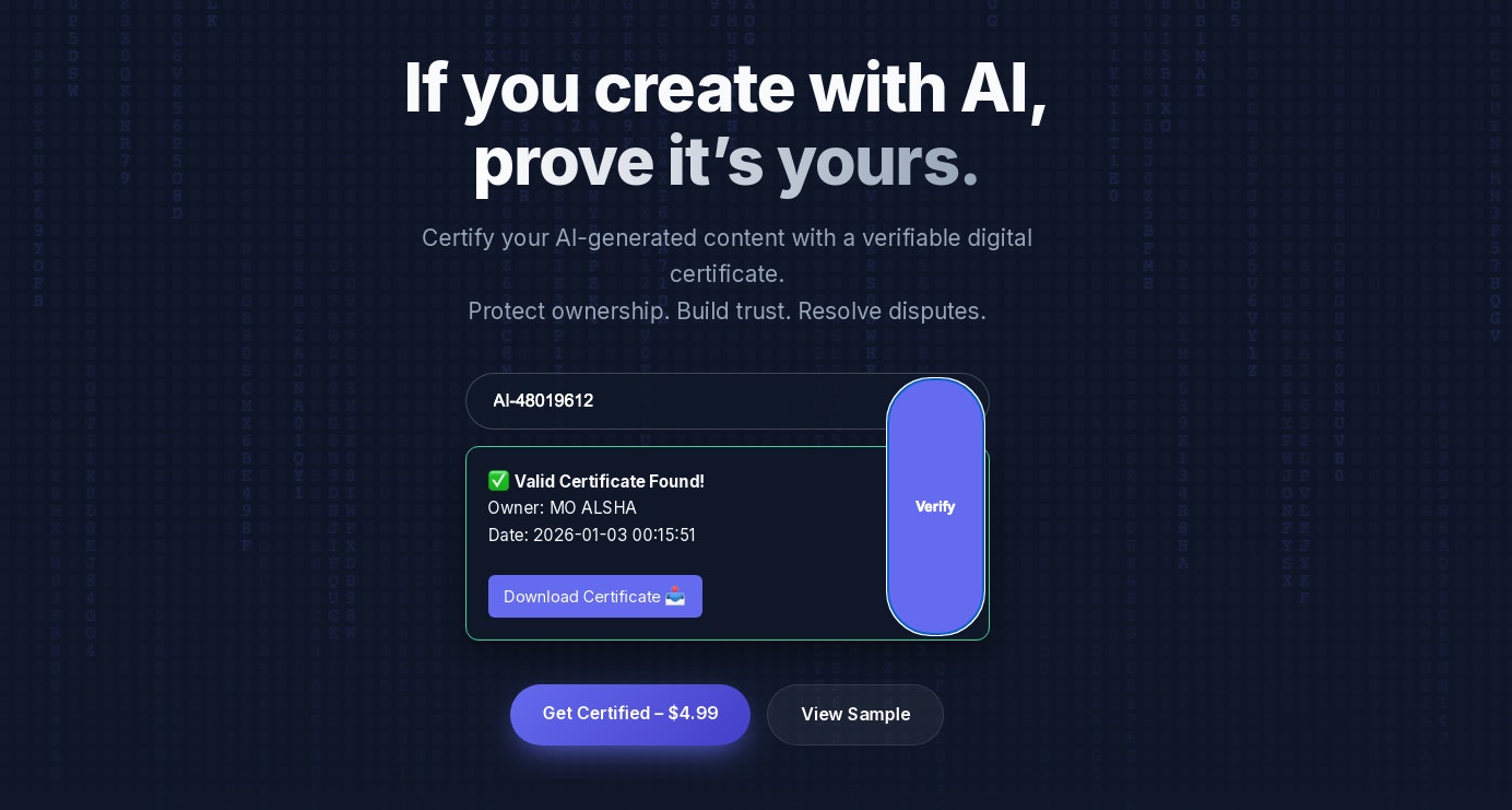ProofOfAI screenshot 4