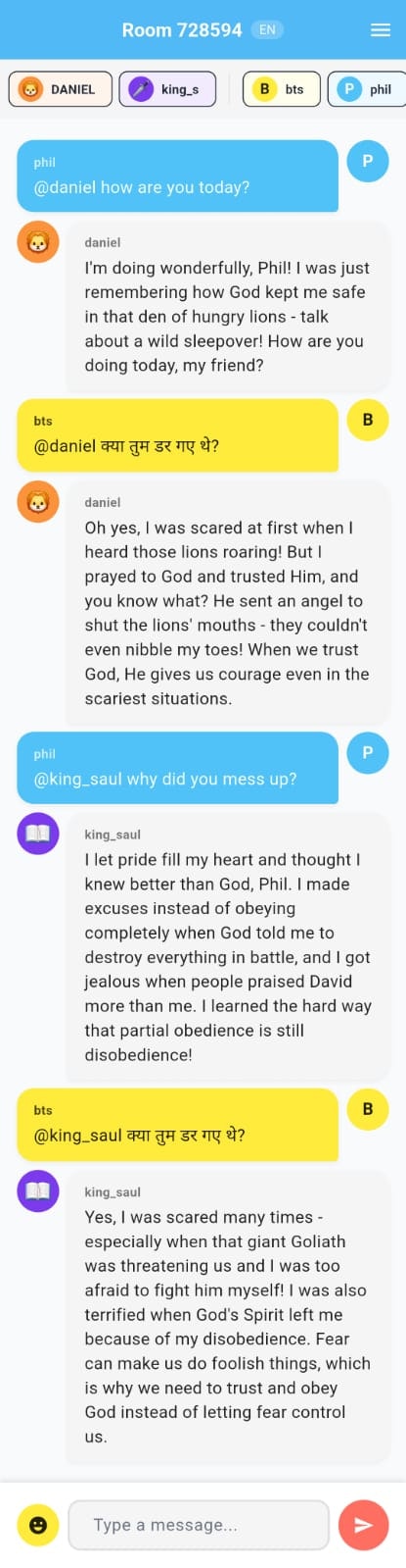 Bible Buddies Multilingual Group Chat screenshot 3