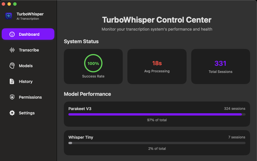 TurboWhisper screenshot 2
