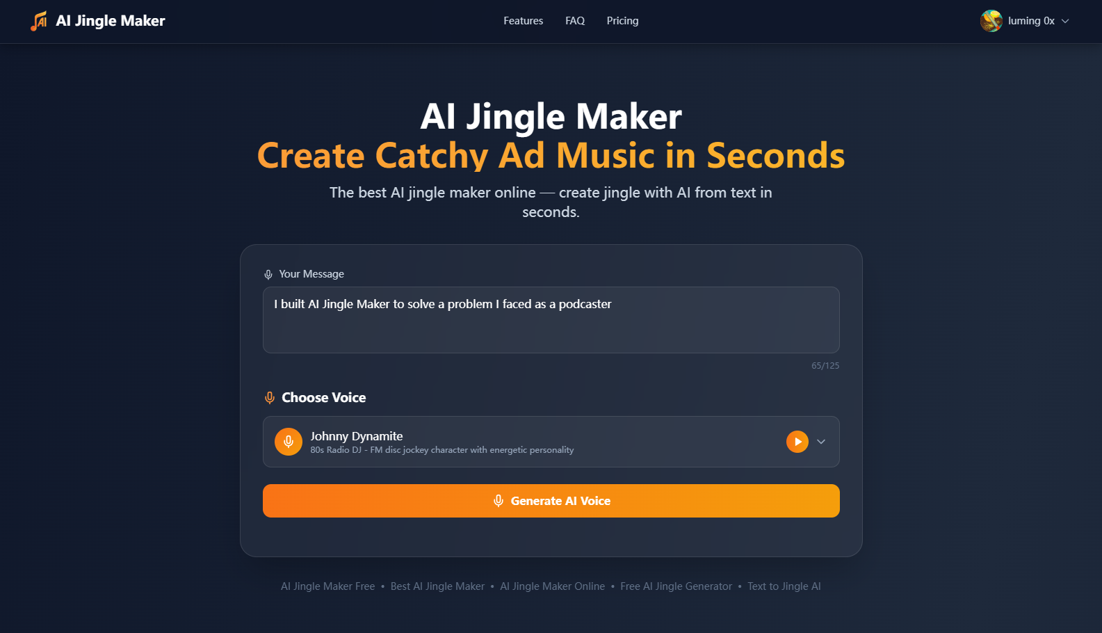 AI Jingle Maker screenshot 1