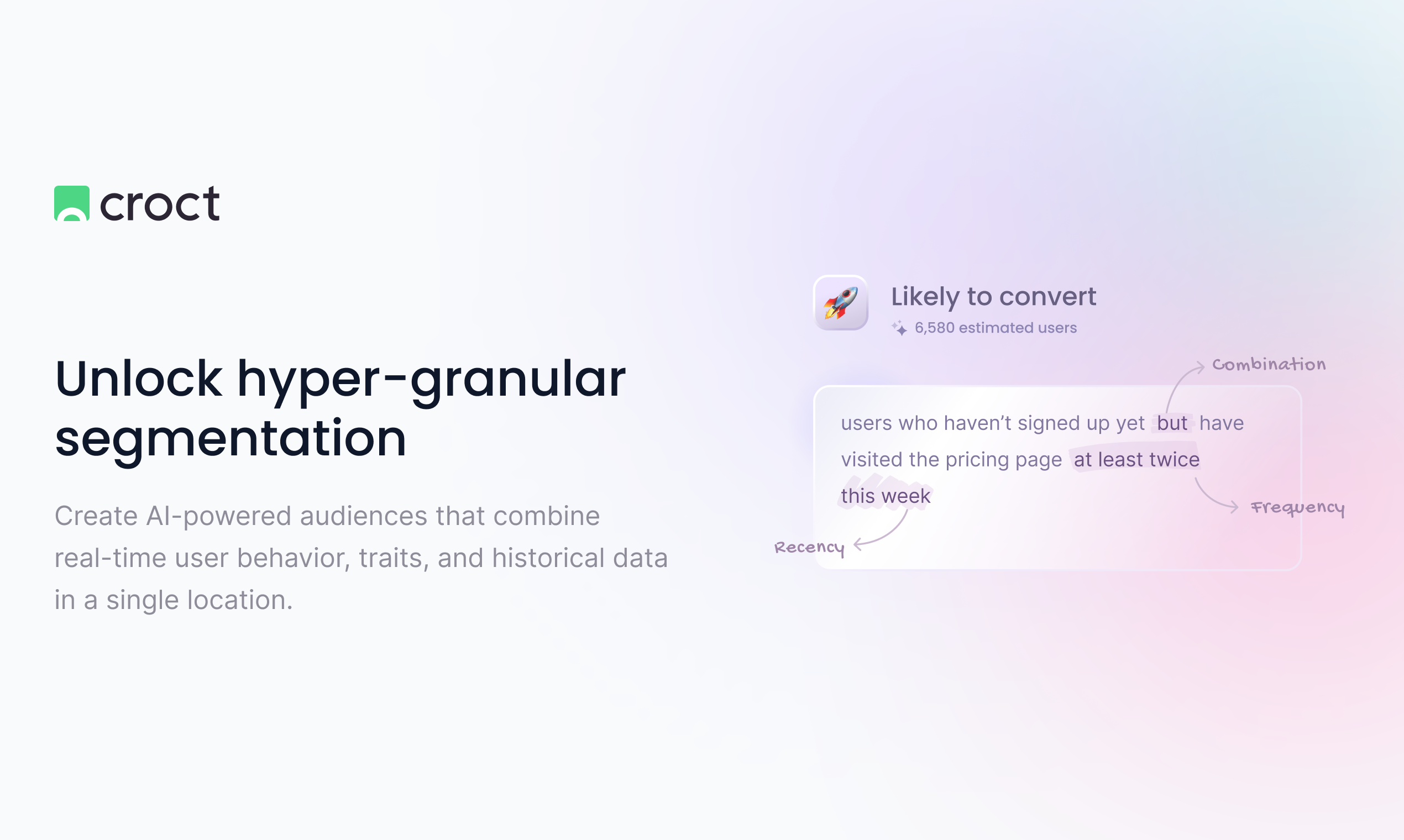 AI-powered website segmentation by Croct screenshot 4