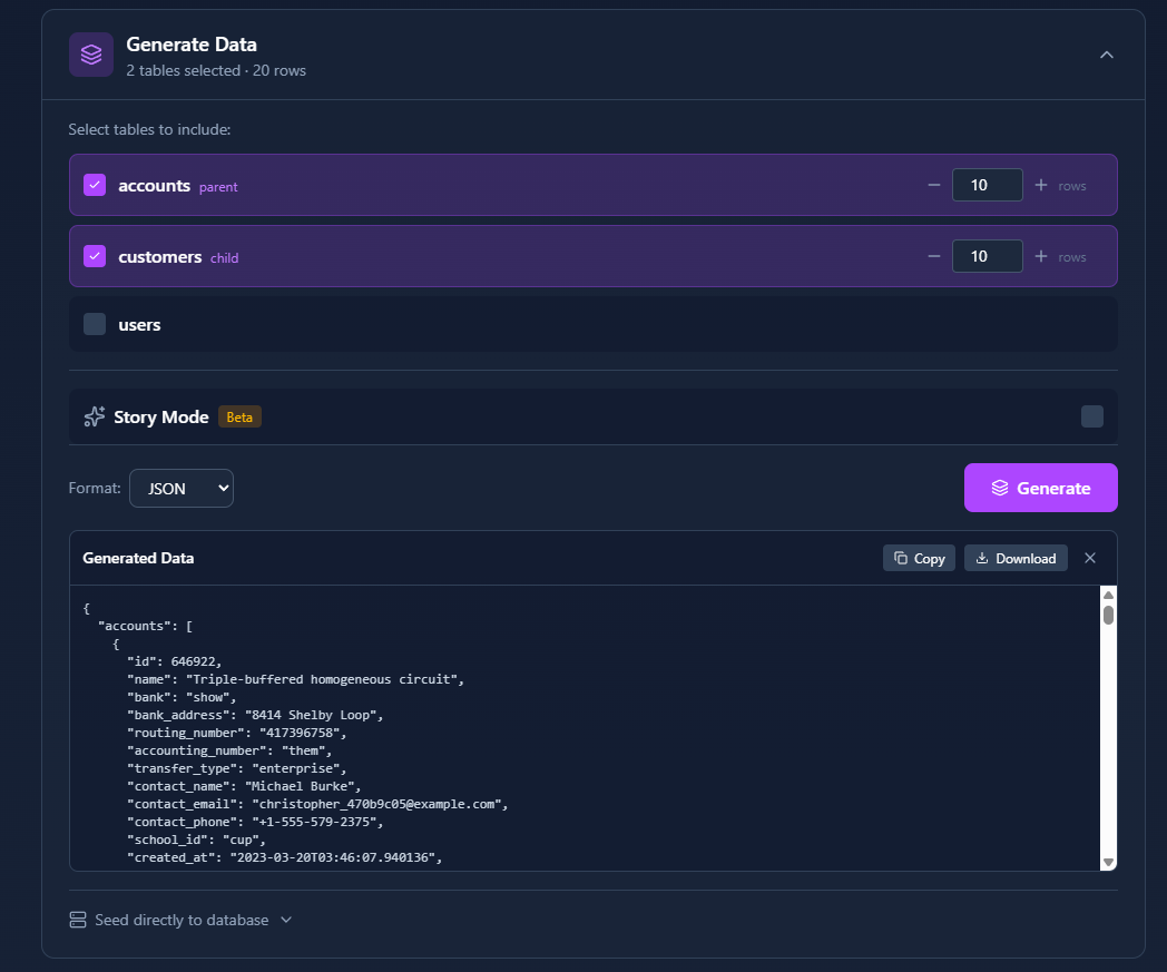DDL to Data screenshot 7