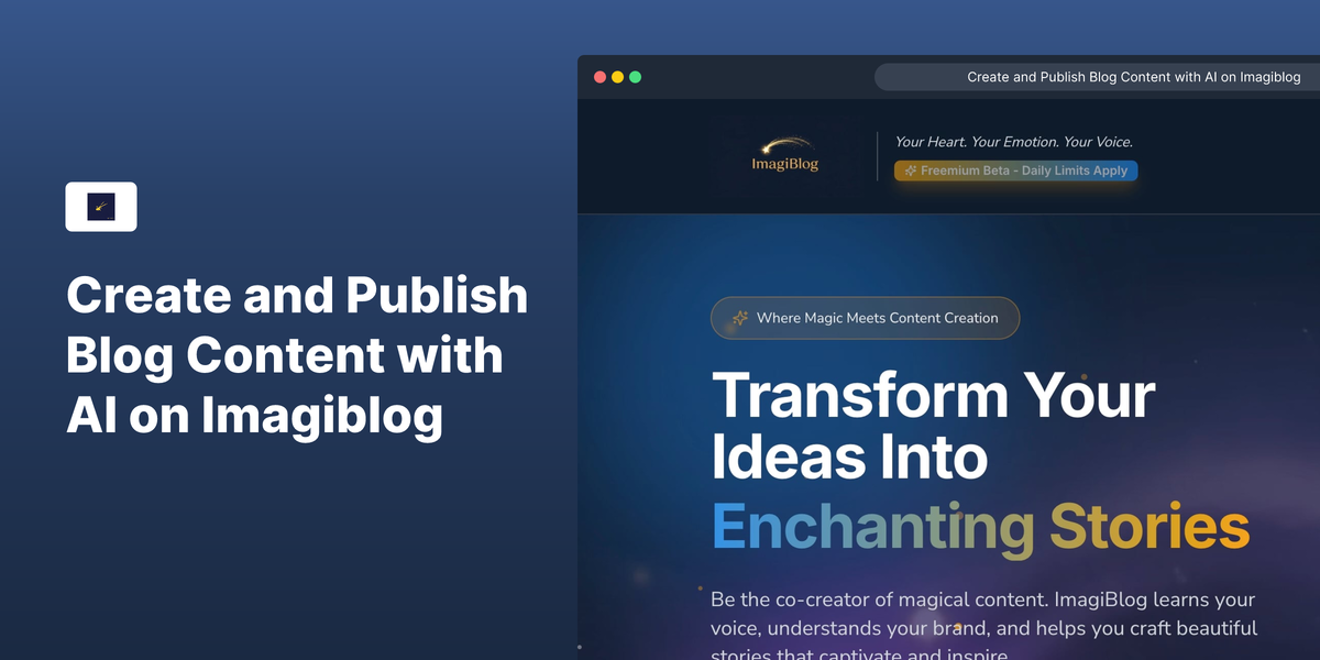 ImagiBlog screenshot 1