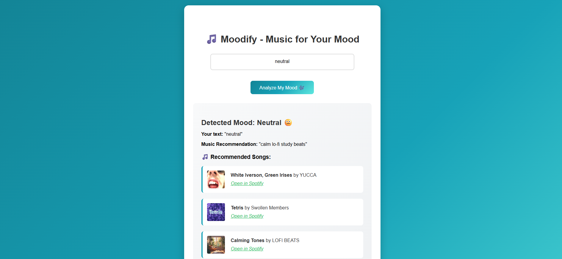 Moodify screenshot 4