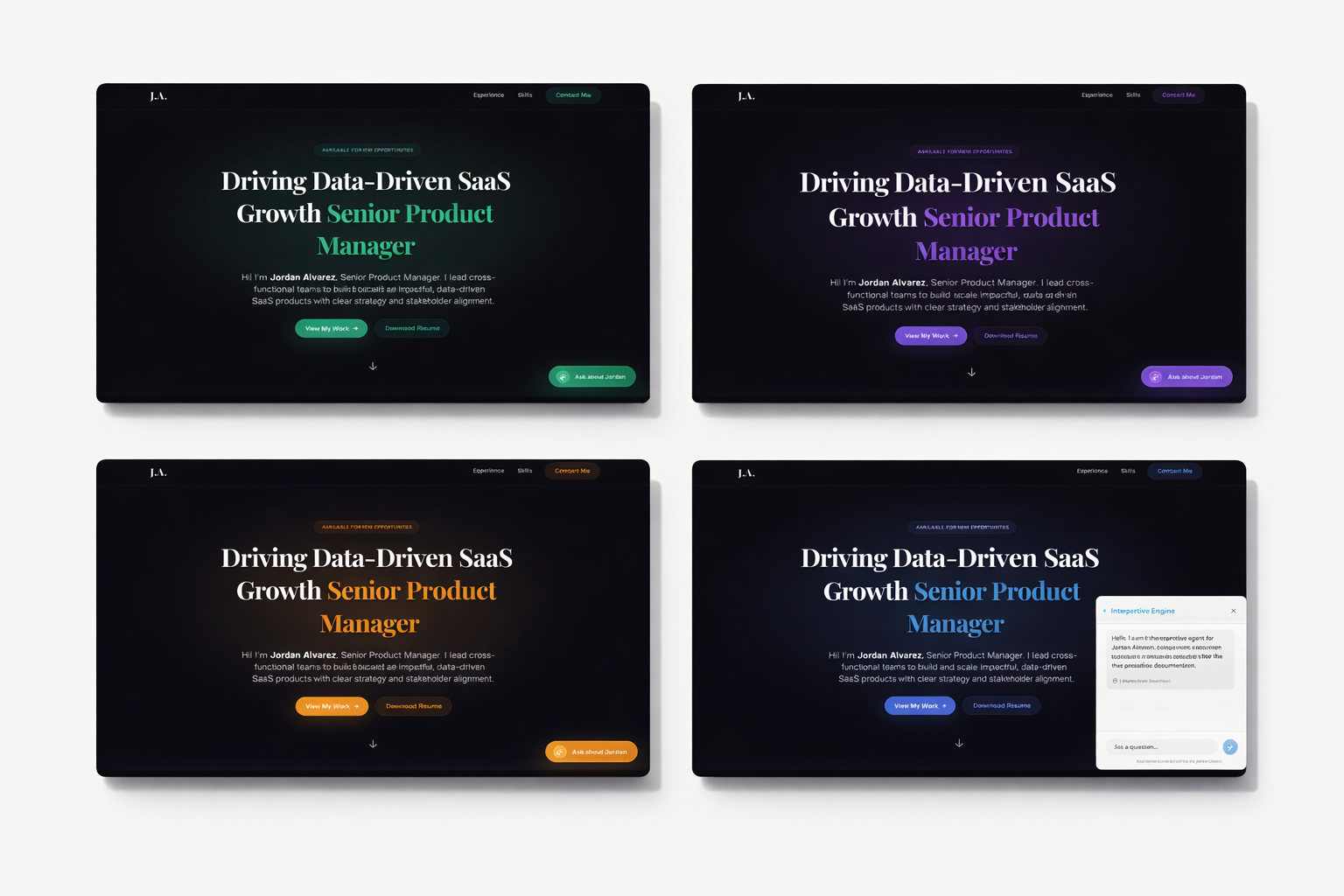Imprint — A living resume with AI screenshot 3