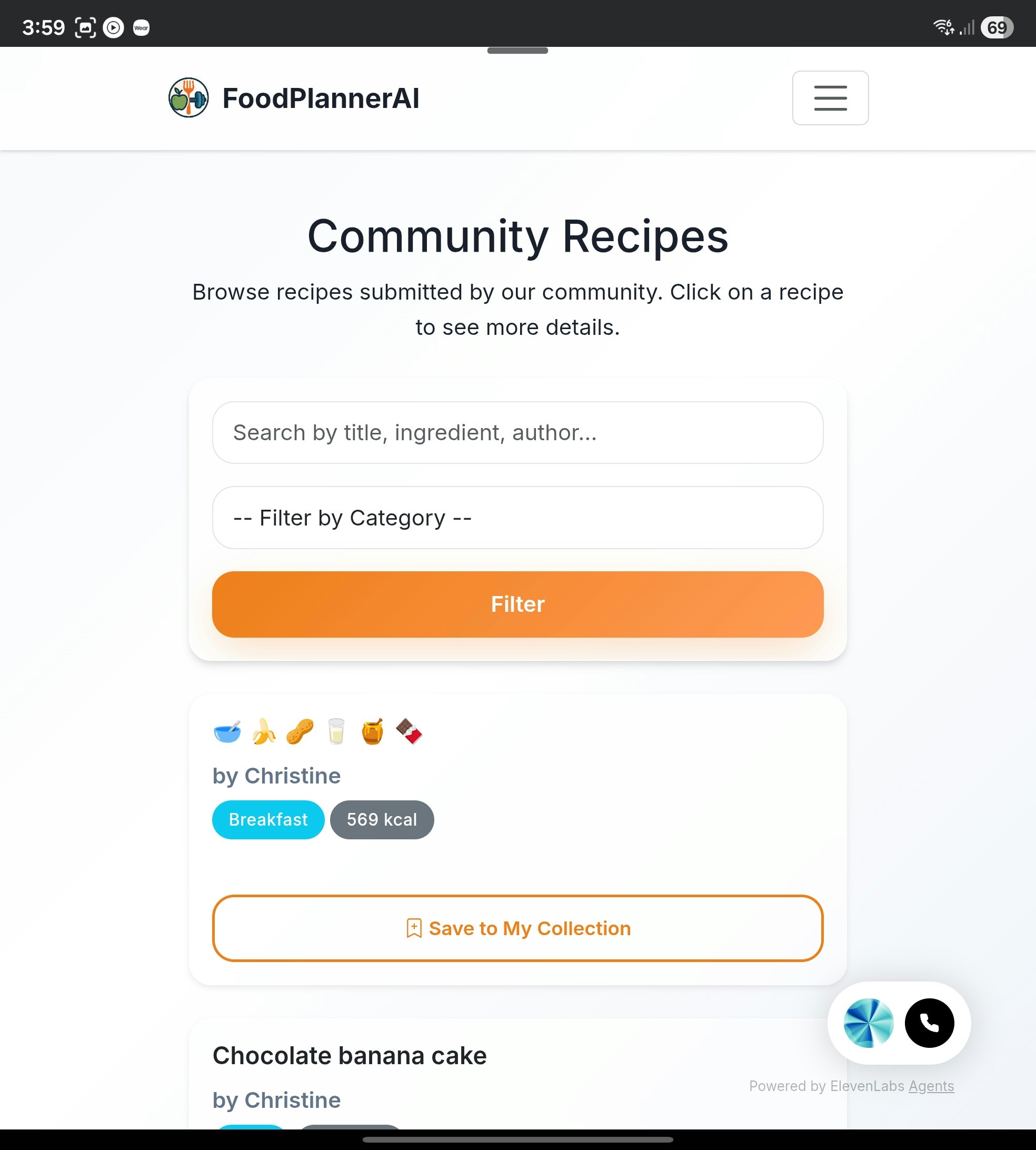 FoodPlannerAI screenshot 2