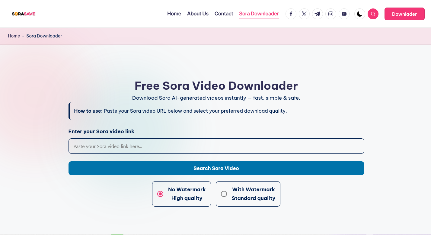 Sora Video Downloader screenshot 1