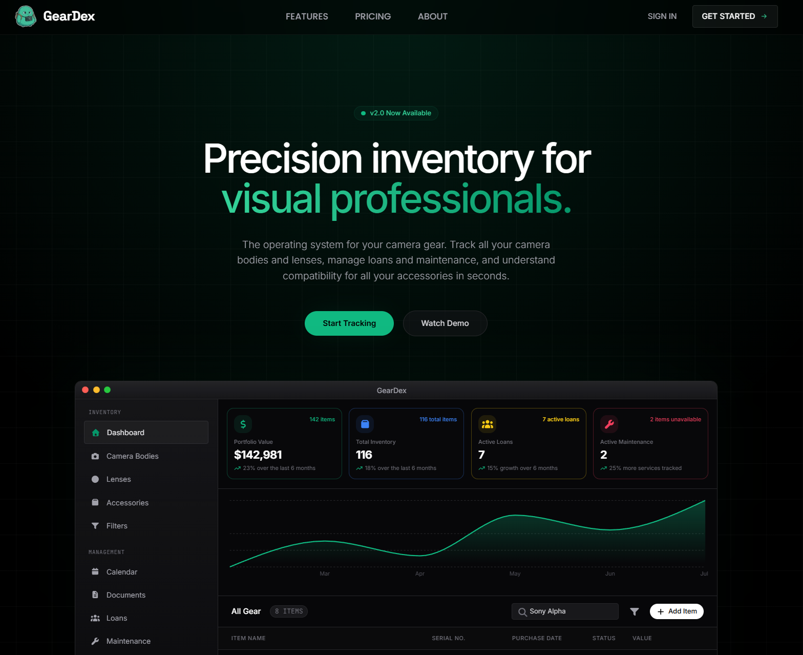 GearDex screenshot 1