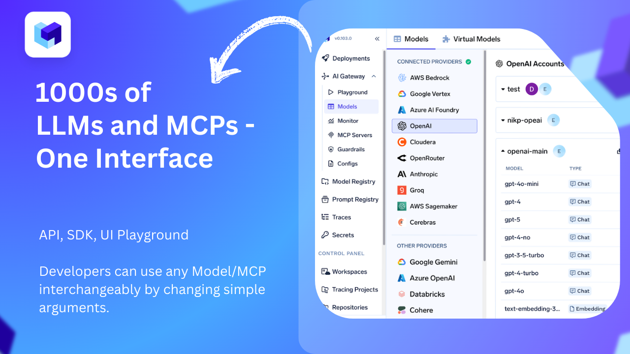 TrueFoundry AI Gateway screenshot