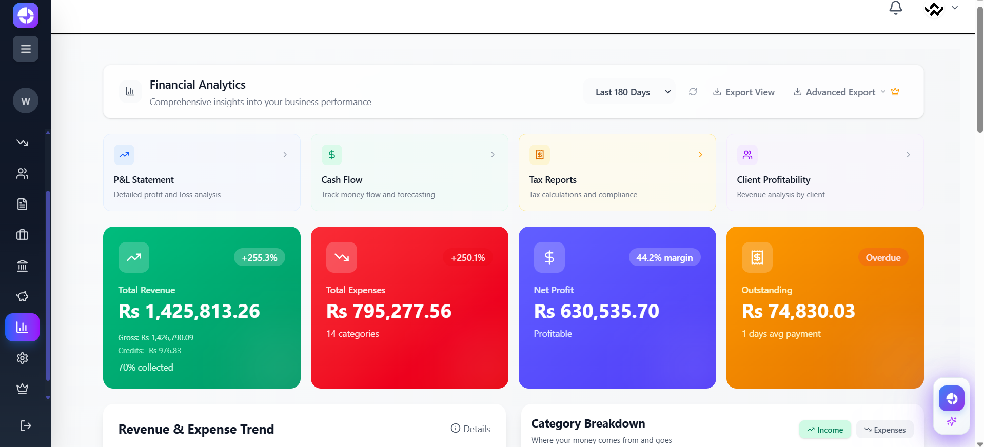 SmartCFO screenshot 2