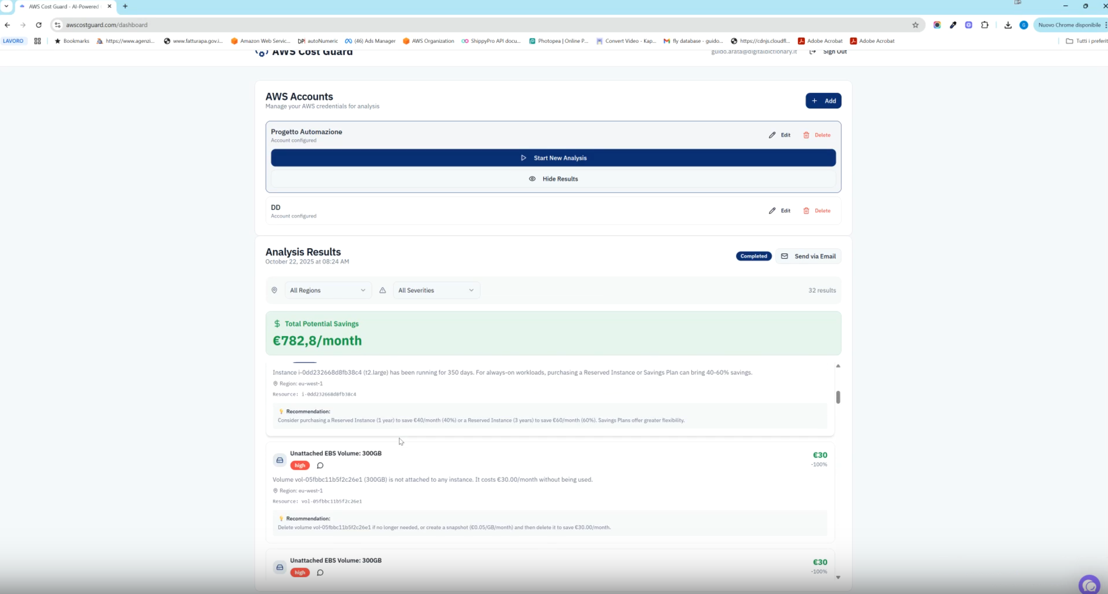 AWS Cost Guard screenshot 3