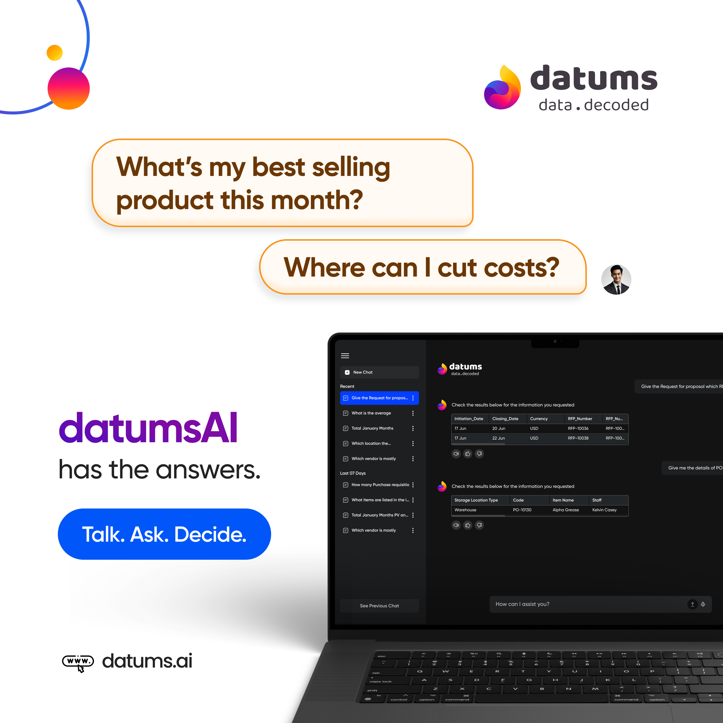 datums AI screenshot 2