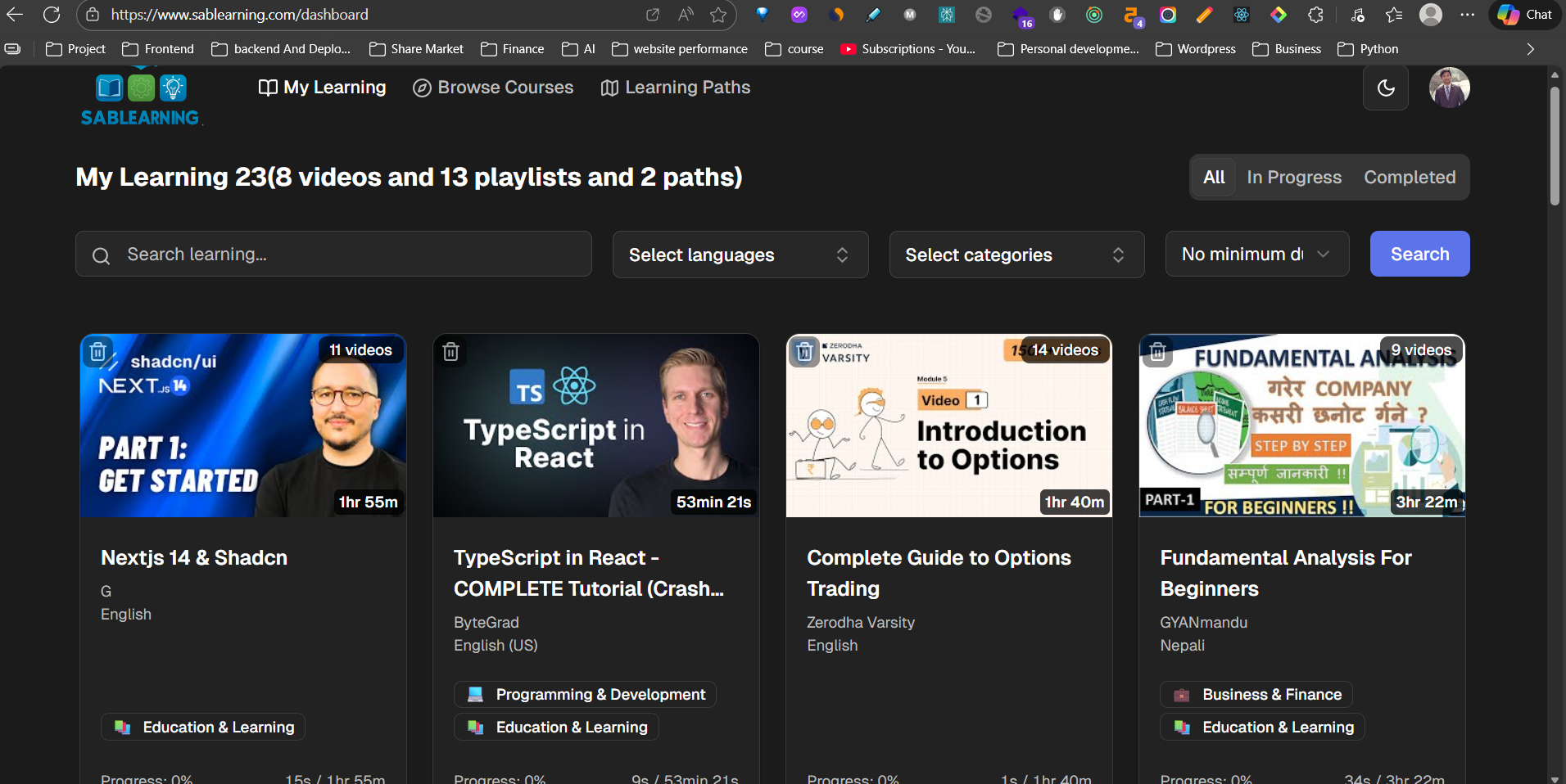 SabLearning screenshot 6