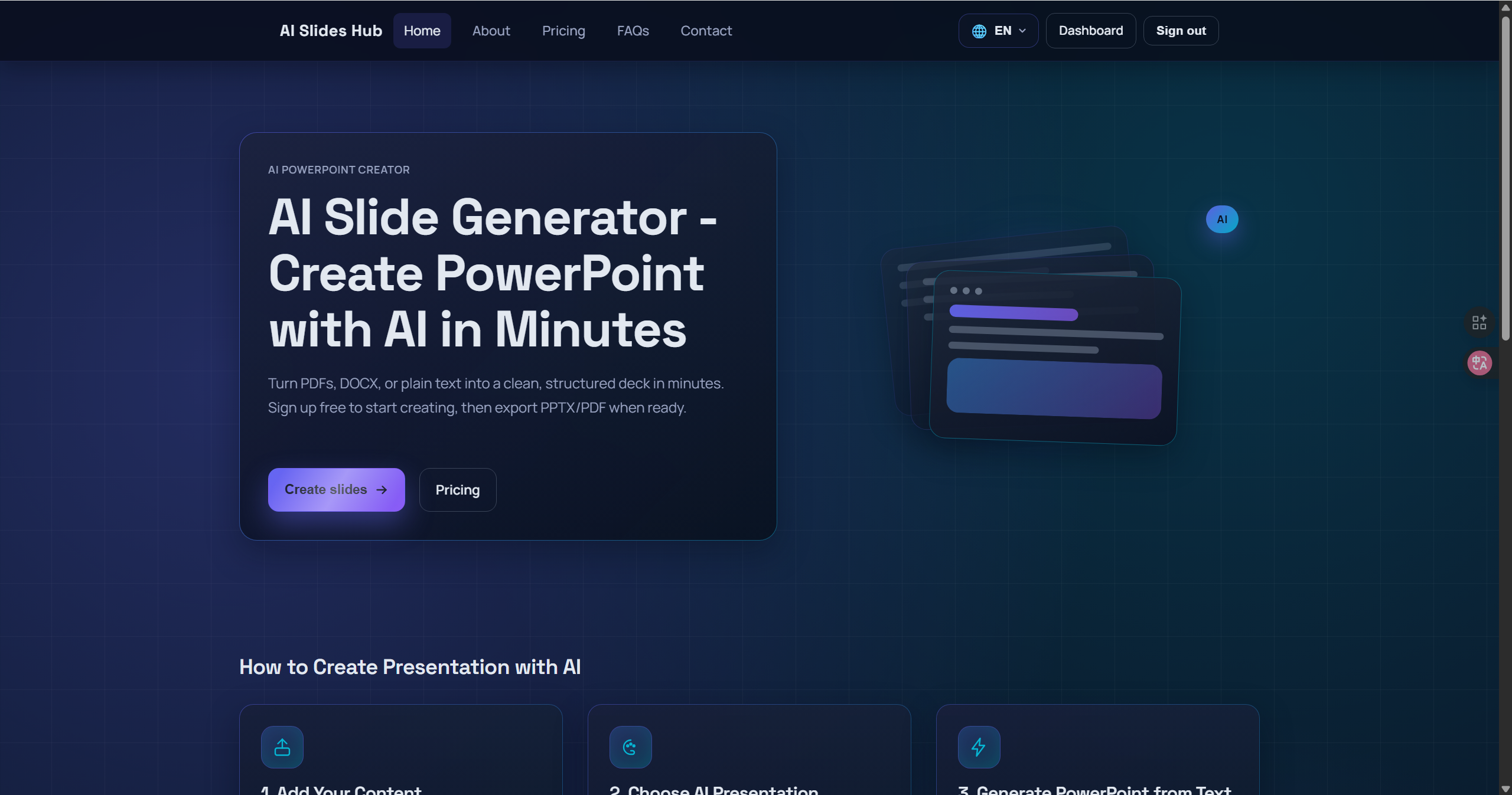 AI Slides Hub screenshot 1