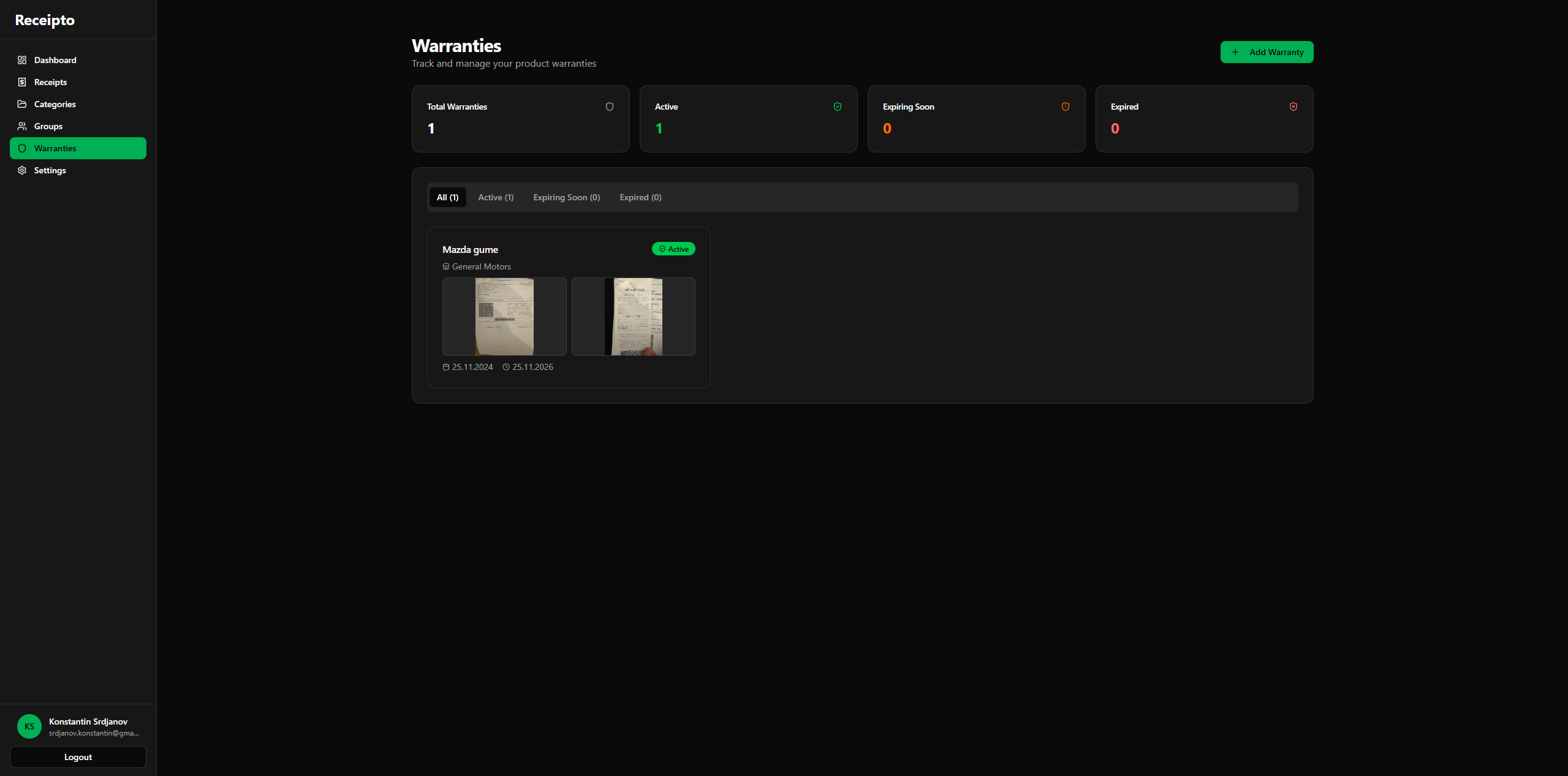 Receipto screenshot 3