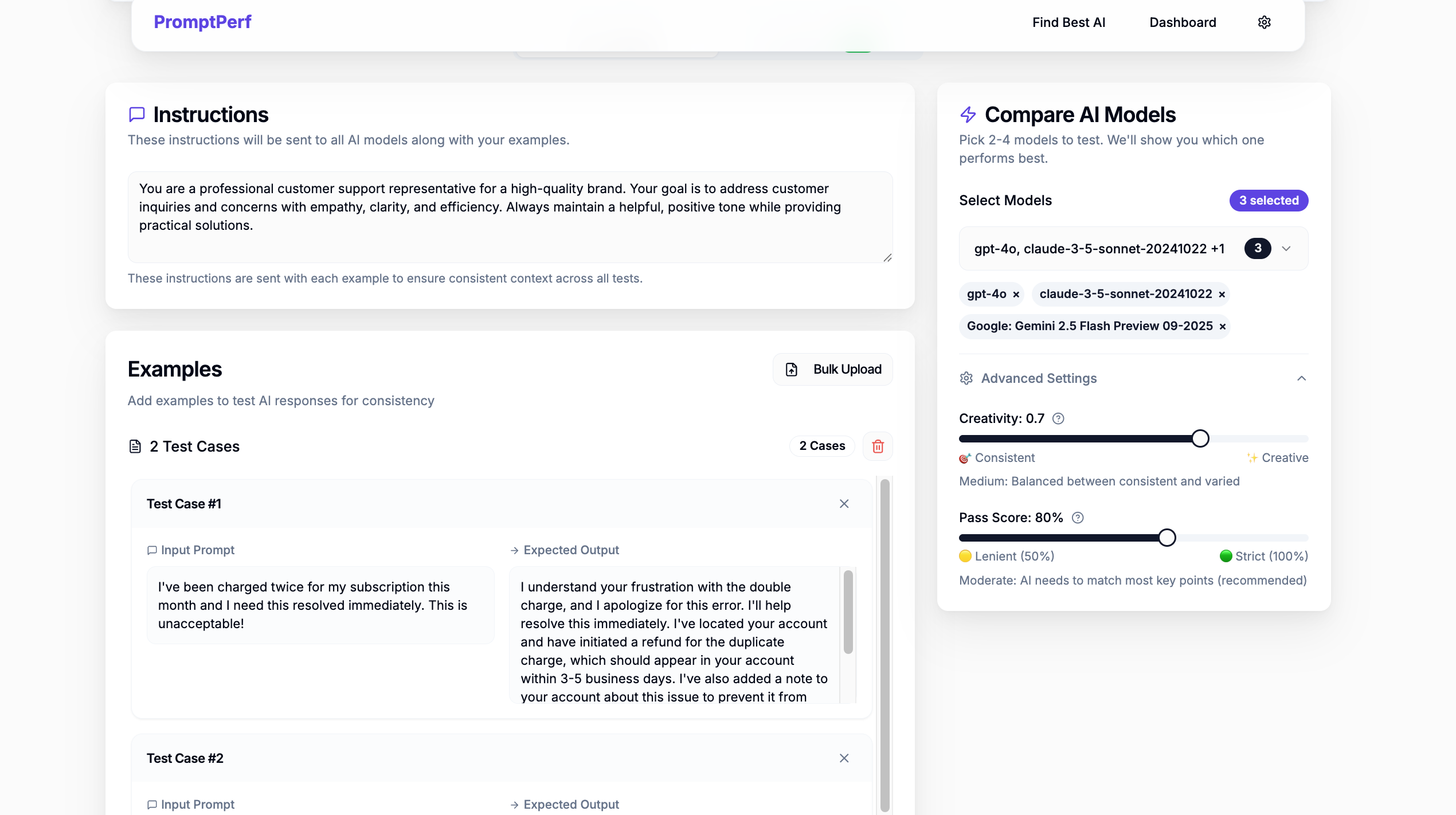 PromptPerf 2.0 screenshot 4