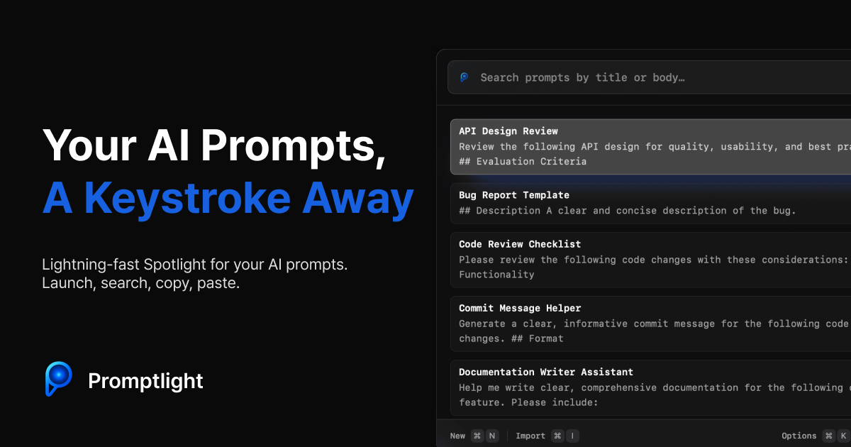 Promptlight screenshot 1