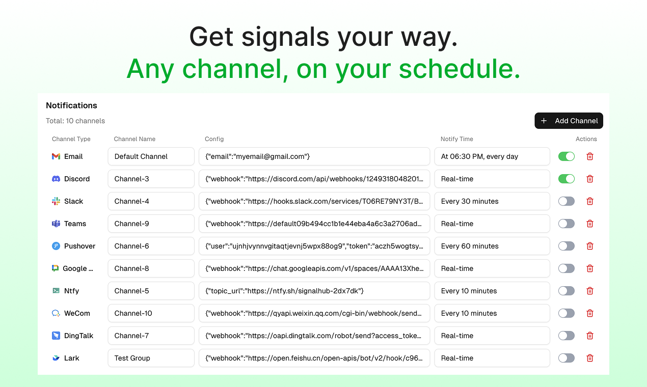 SignalHub screenshot 2
