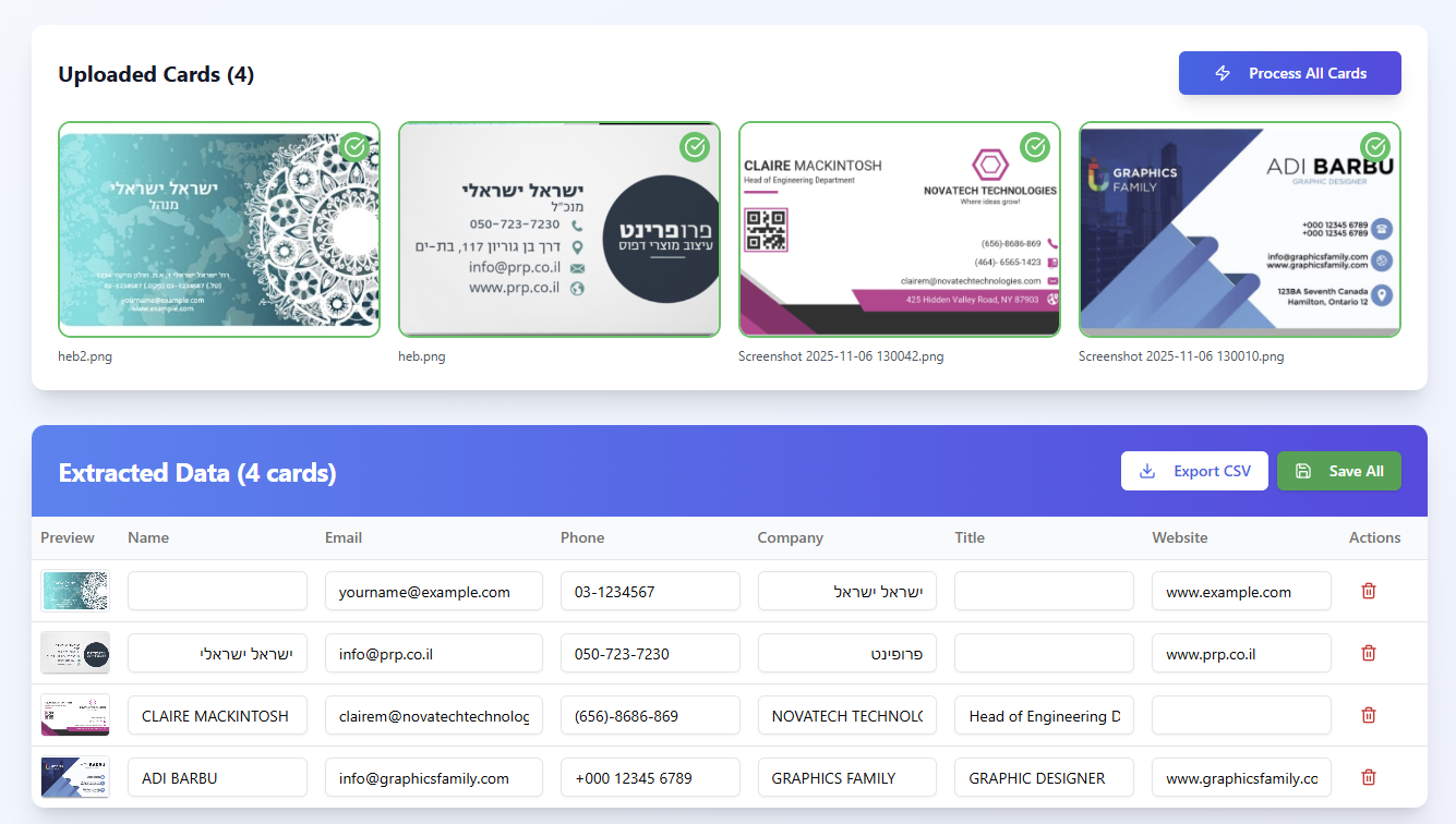 Bizcard Scanner screenshot 3