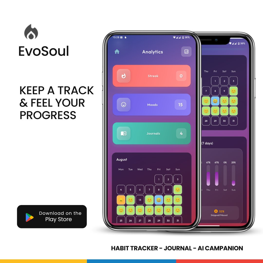 EvoSoul-AI Journal, Habit & Mood Tracker screenshot 5