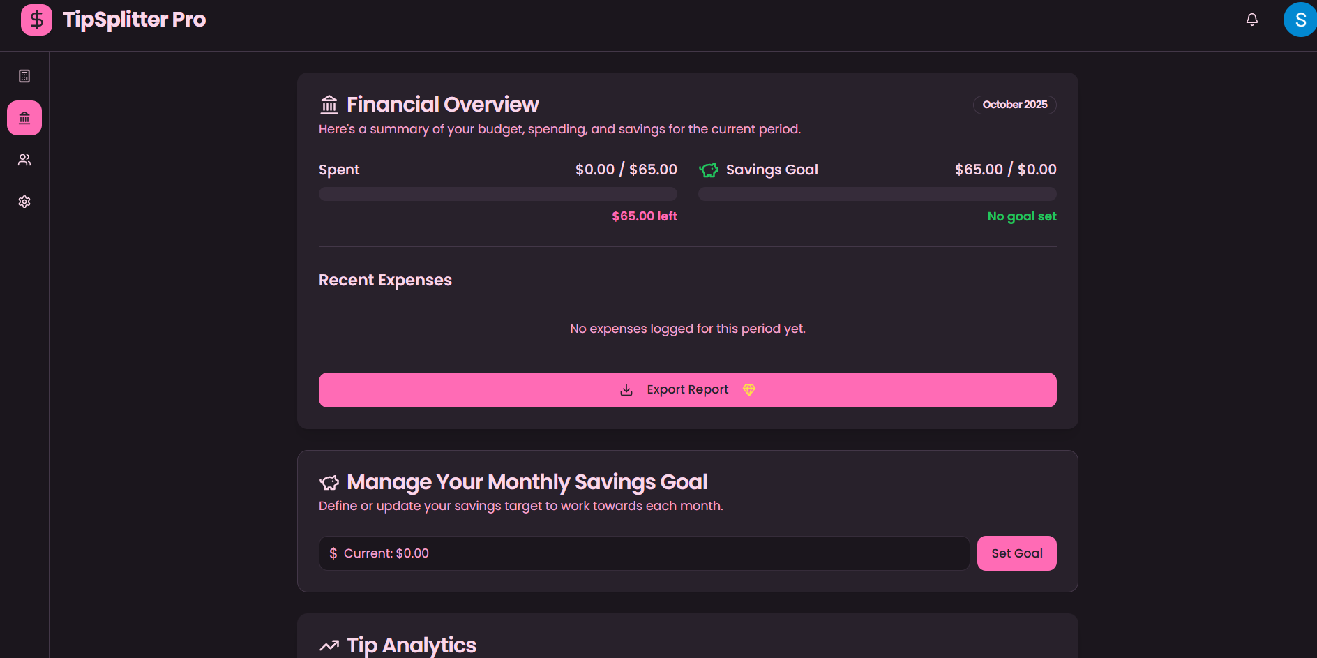 TipSplitter Pro screenshot 2