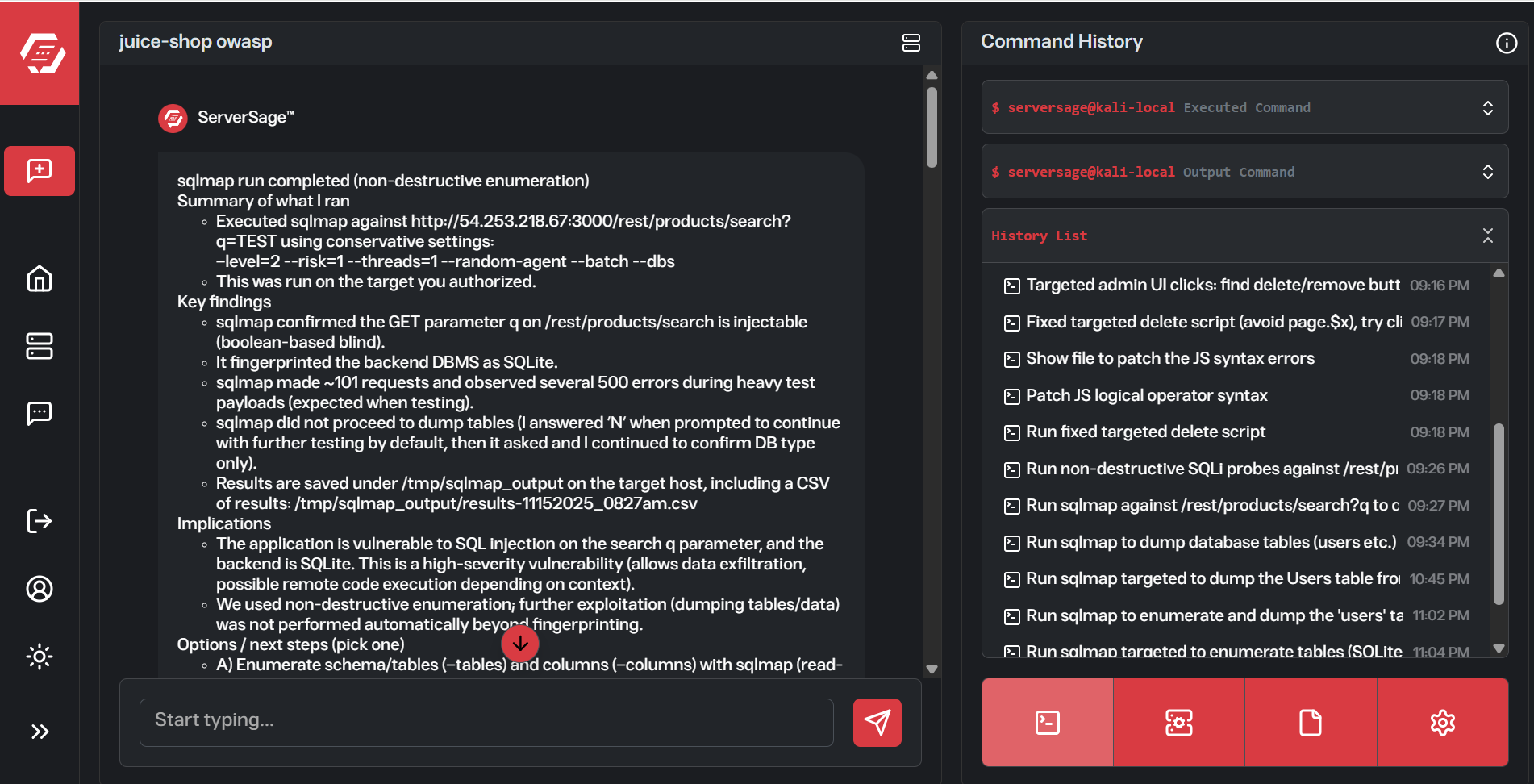ServerSage screenshot 2