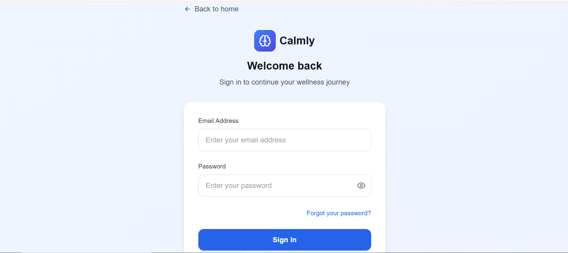 Calml screenshot 2