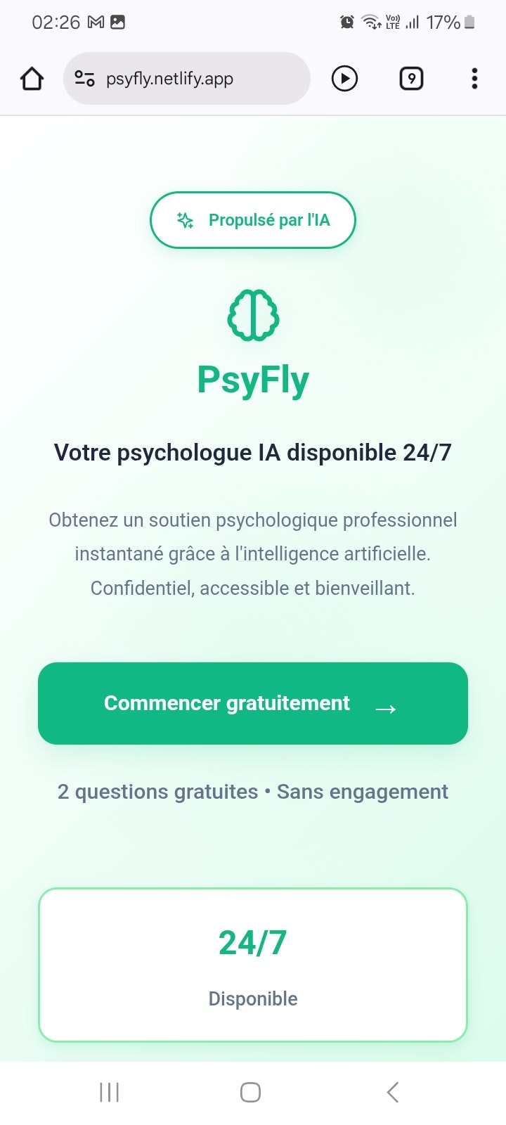 PsyFly screenshot 2