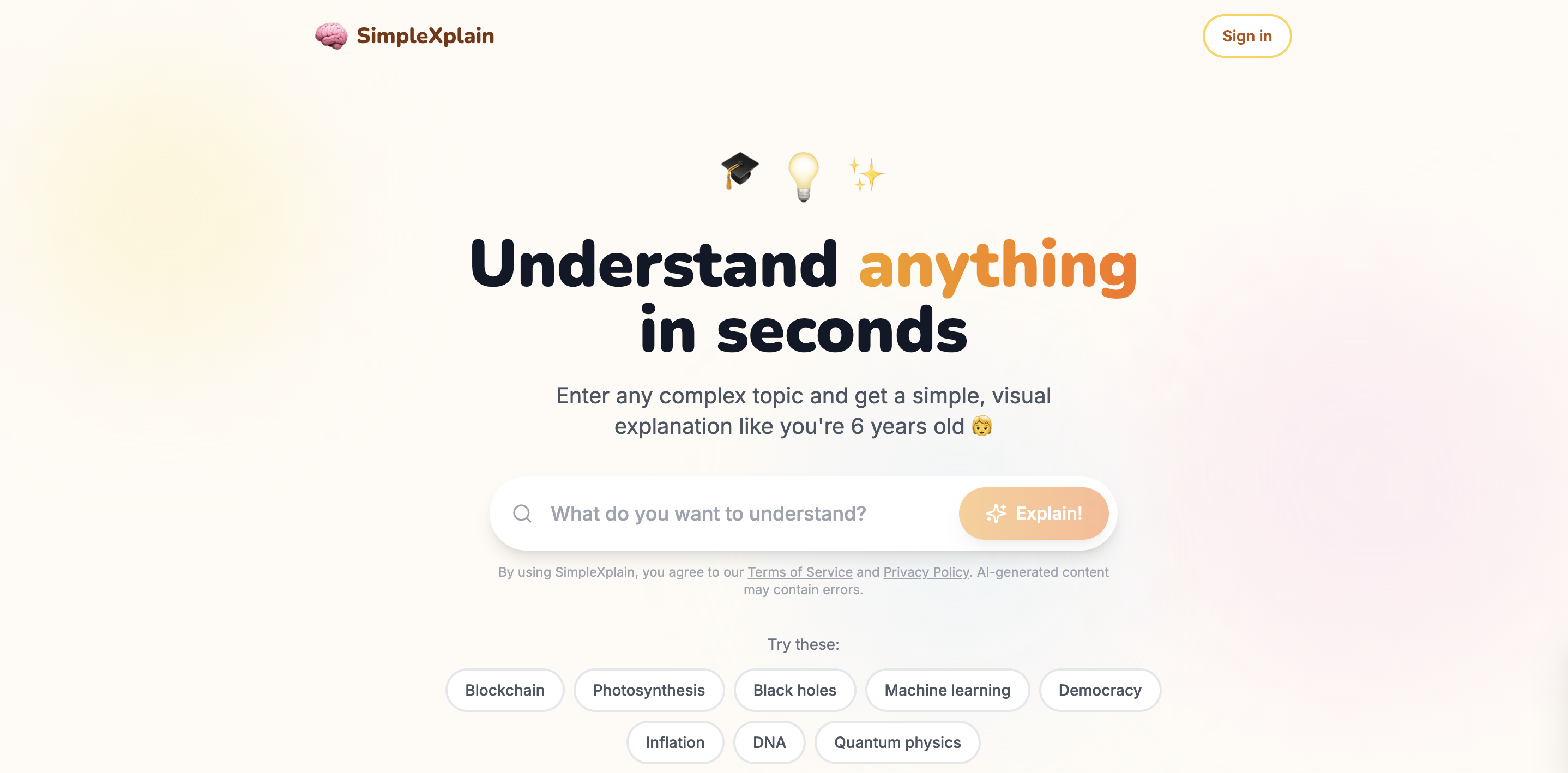 SimpleXplain screenshot 2