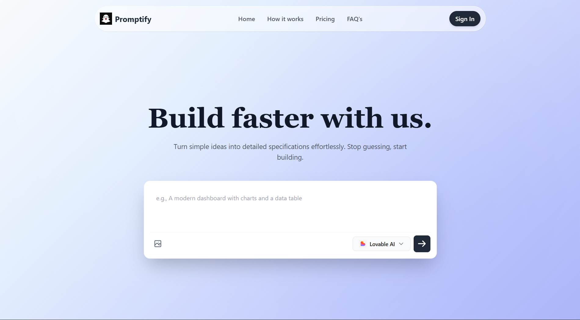Promptimzer screenshot 1