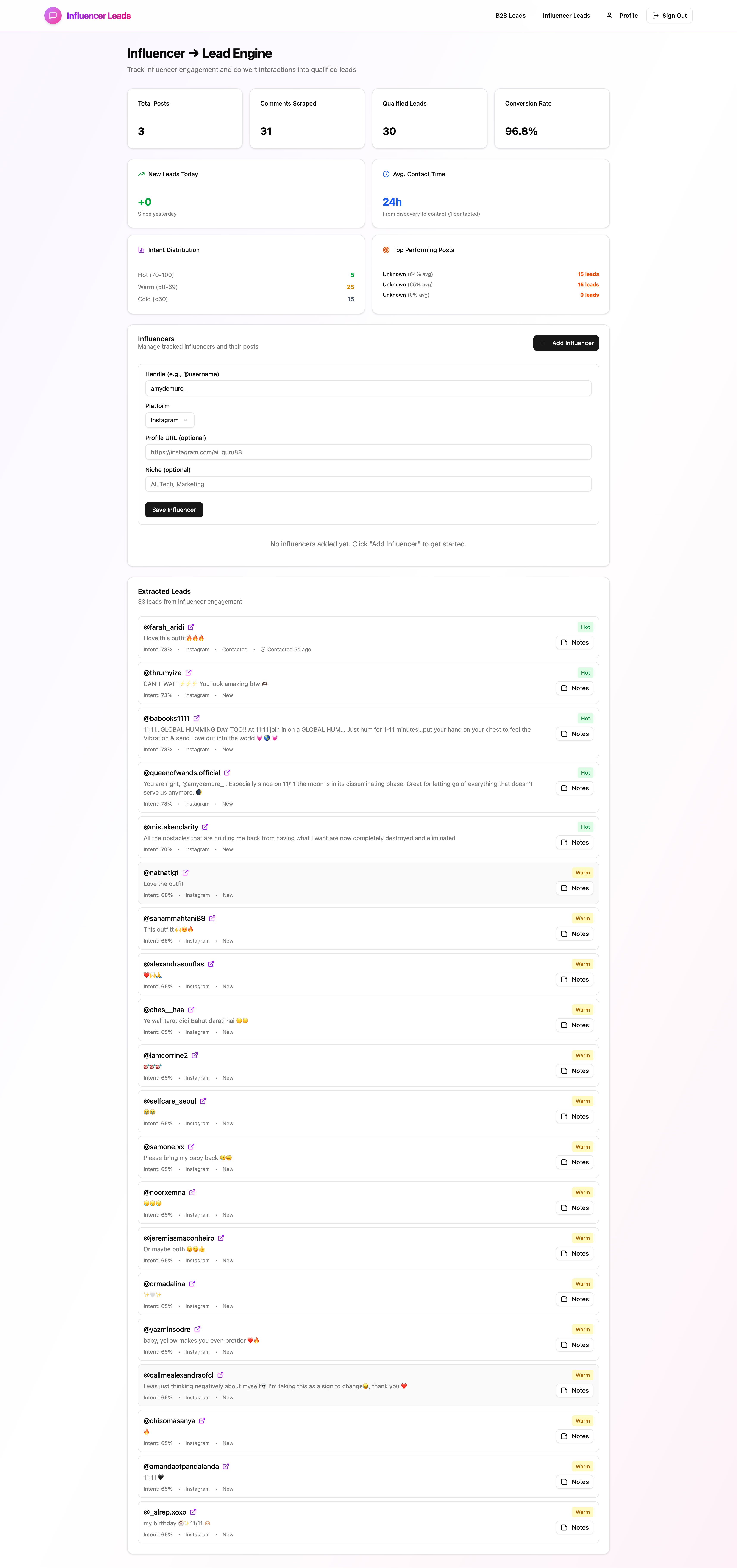 Leadspring screenshot 1