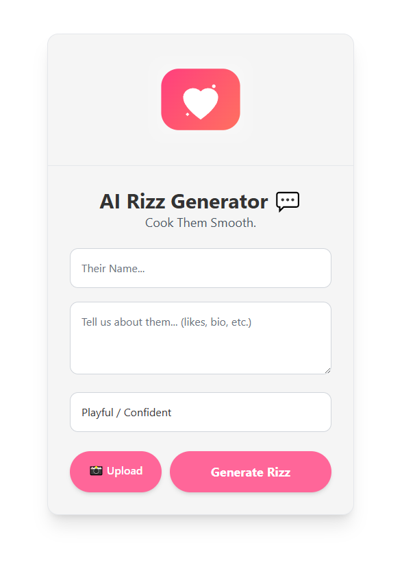 AI Rizz - Smooth, Confident Lines screenshot 1