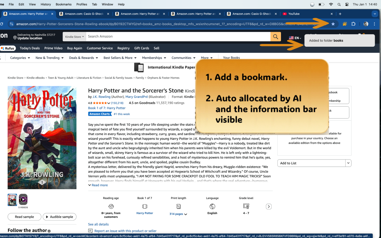 Auto Sort Bookmarks screenshot 1