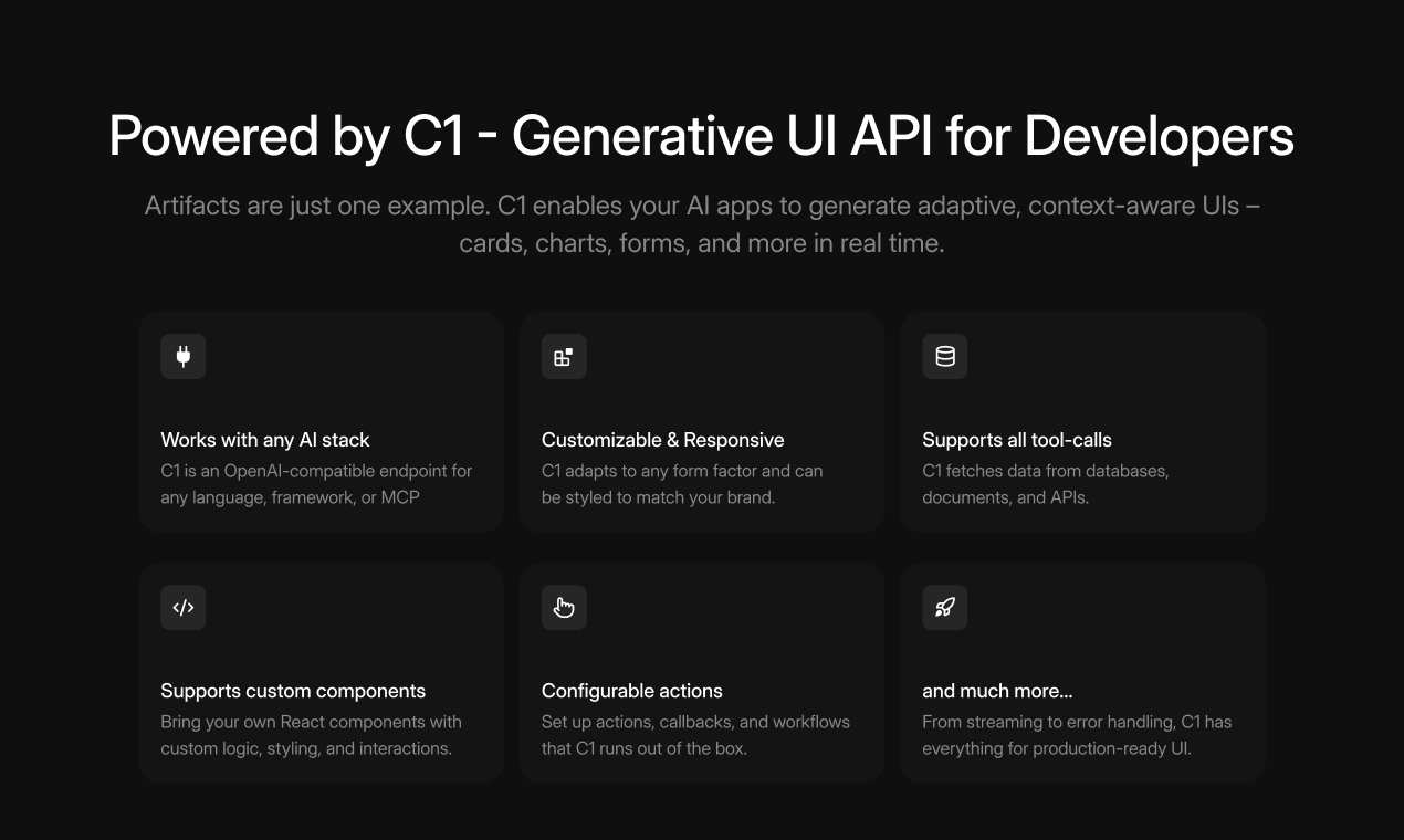 C1 Artifacts API screenshot 6