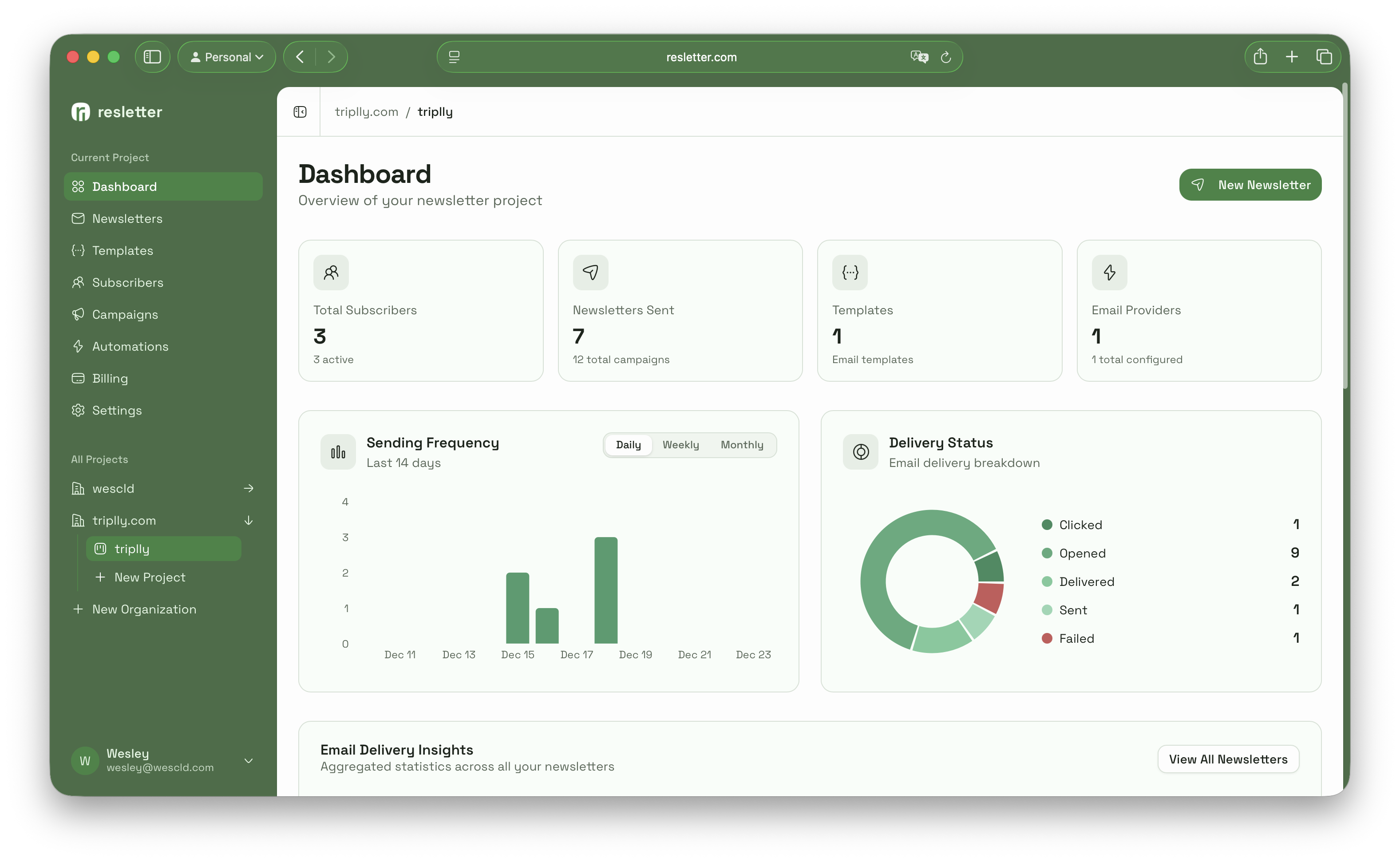 Resletter screenshot 4
