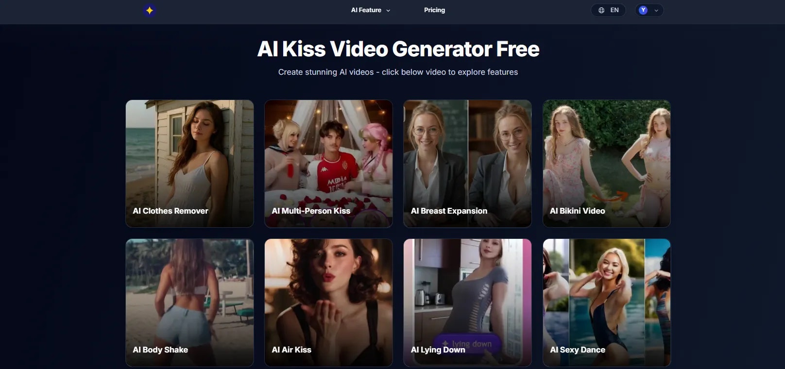 AI Kissing Video Generator | Anonymous screenshot 2