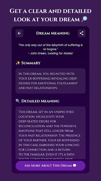 Dream Meaning Interpretations screenshot 2