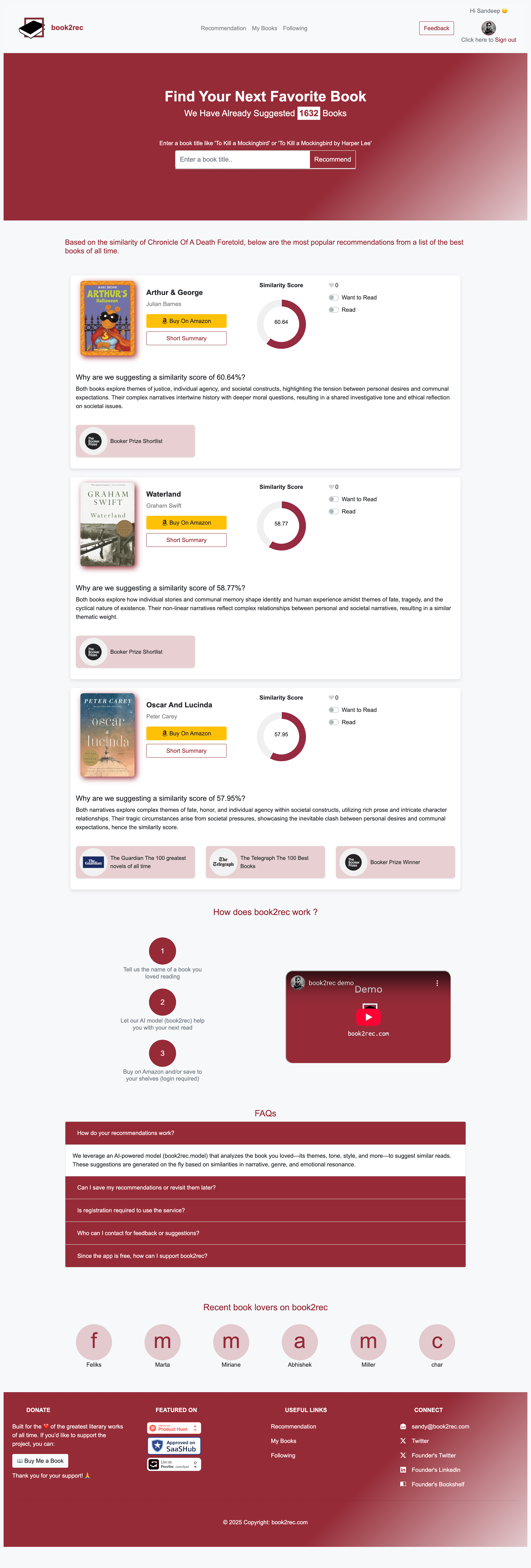 Recommendation screenshot 4
