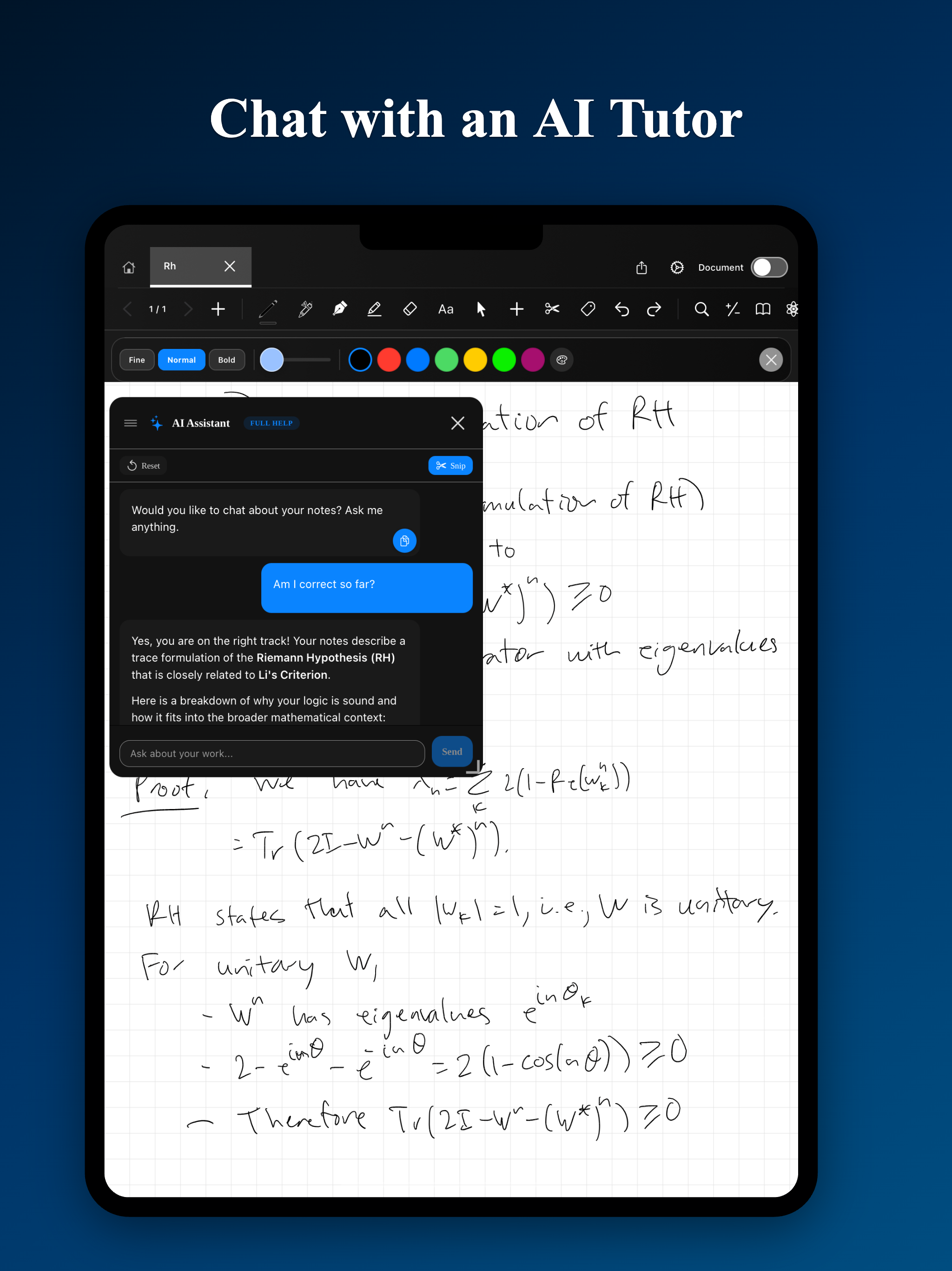 MathNotes screenshot 3