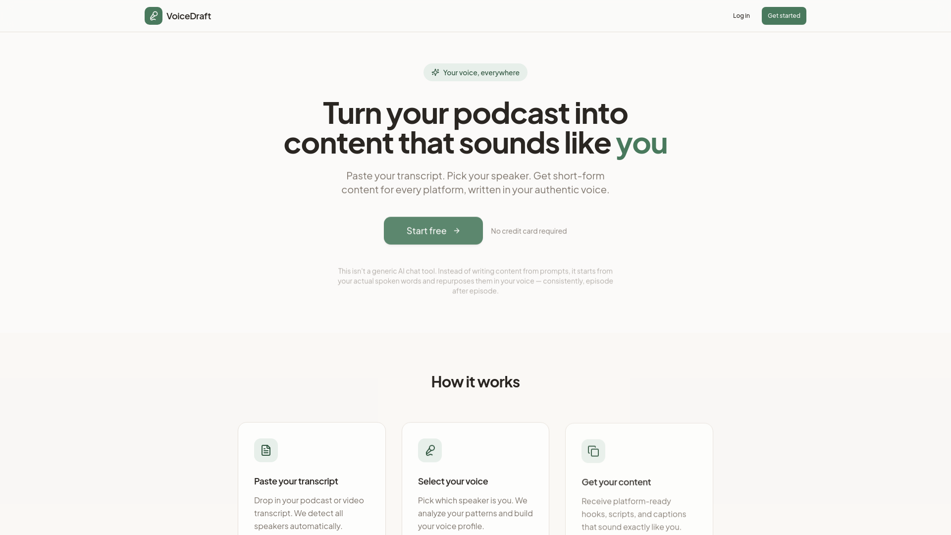 VoiceDraft  screenshot 1