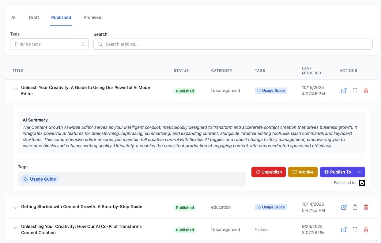 Content Growth screenshot 3