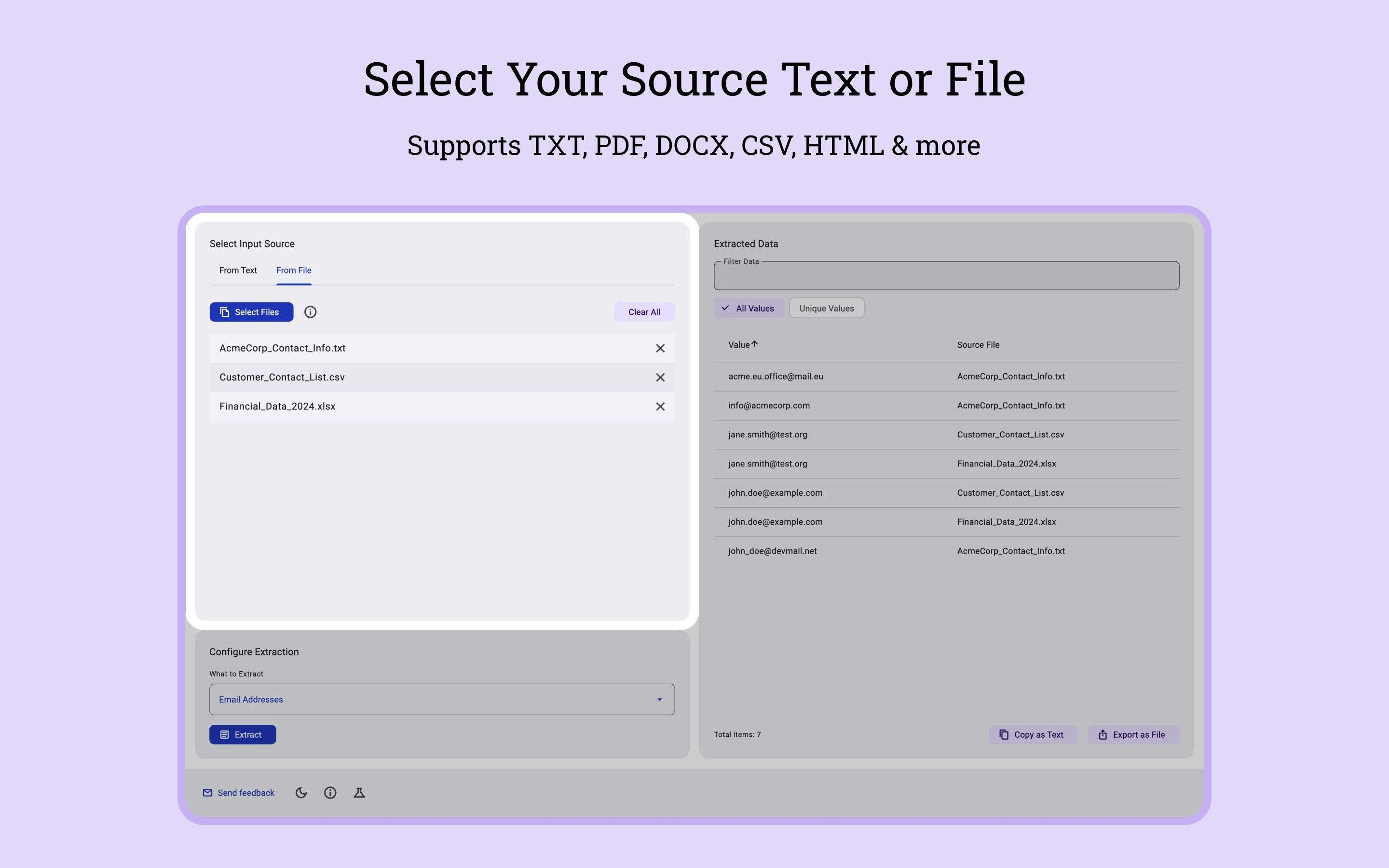 TextMine screenshot 2