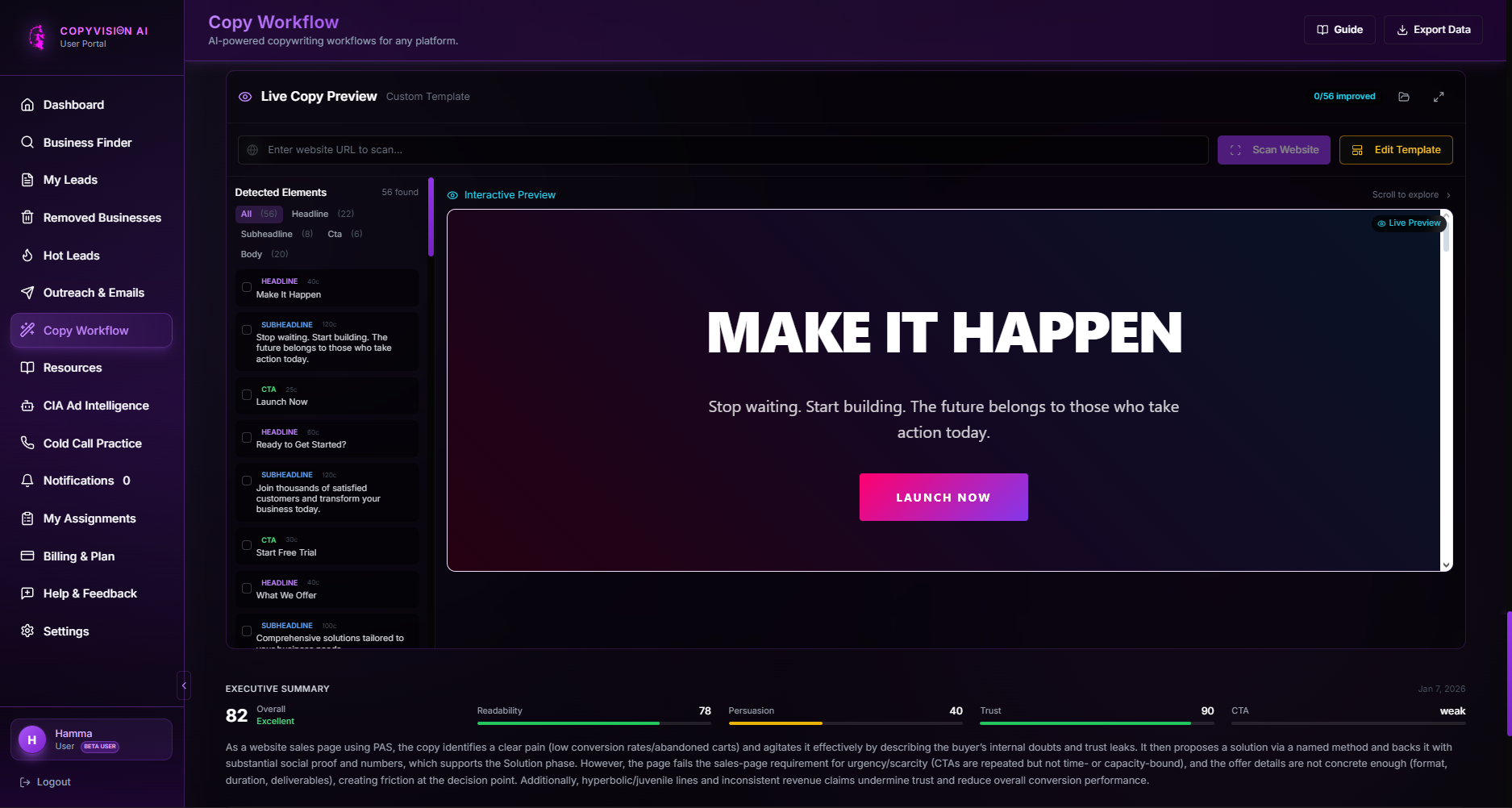 CopyVision | AI Copywriting Platform screenshot 4