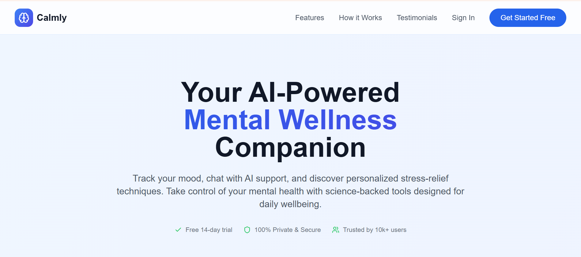 Calml screenshot 1