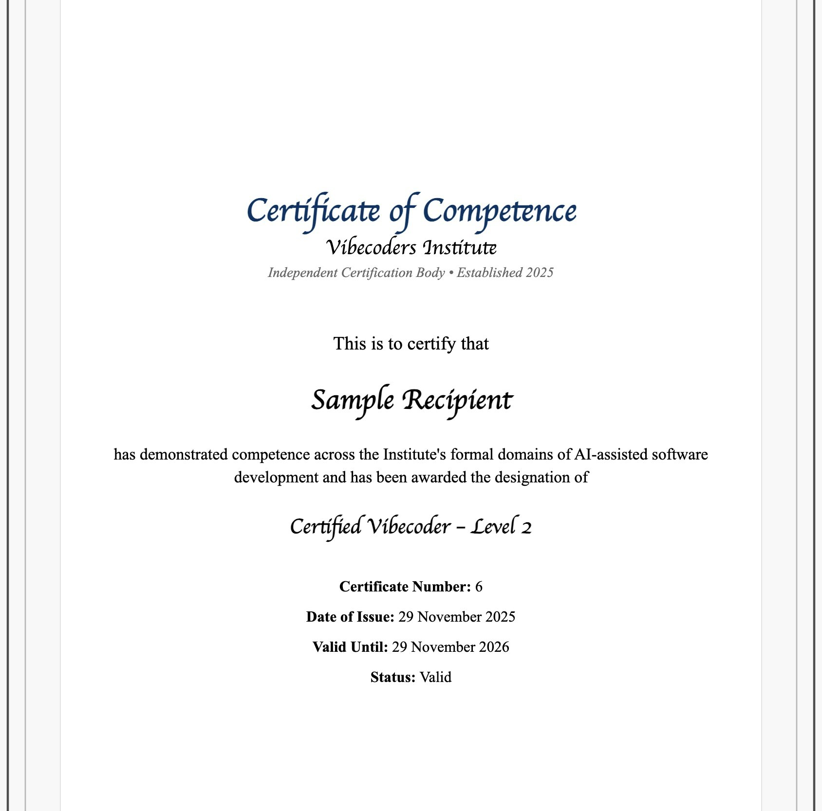 AI-Assisted Development Certification screenshot 1