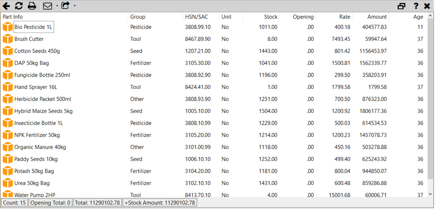 Spark ERP screenshot 12