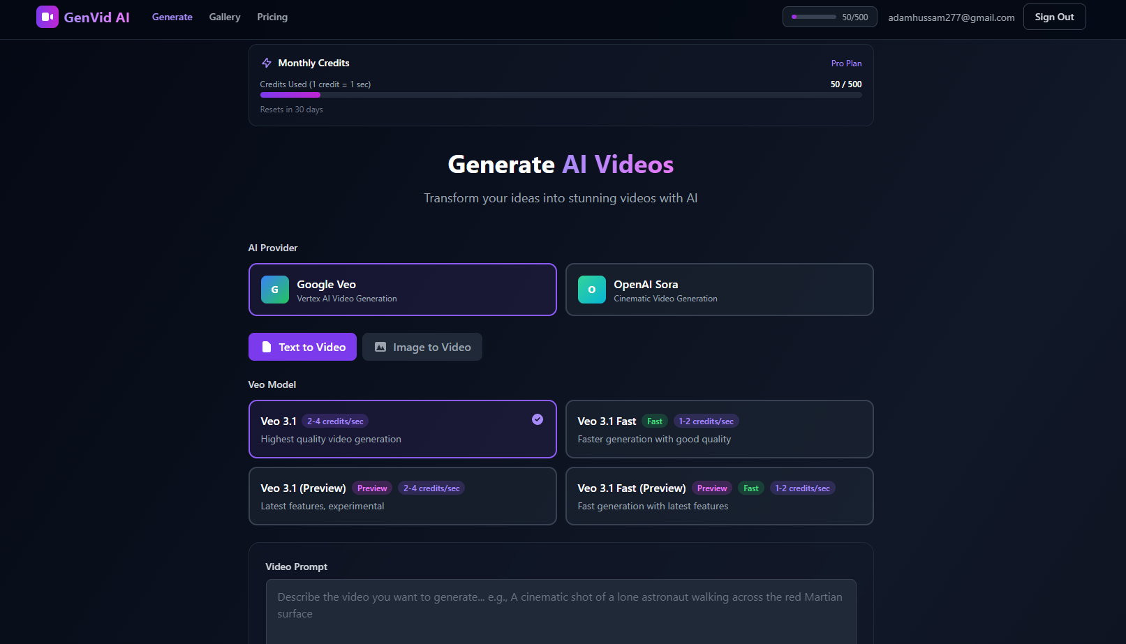 GenVid AI - AI Video Generator screenshot 4