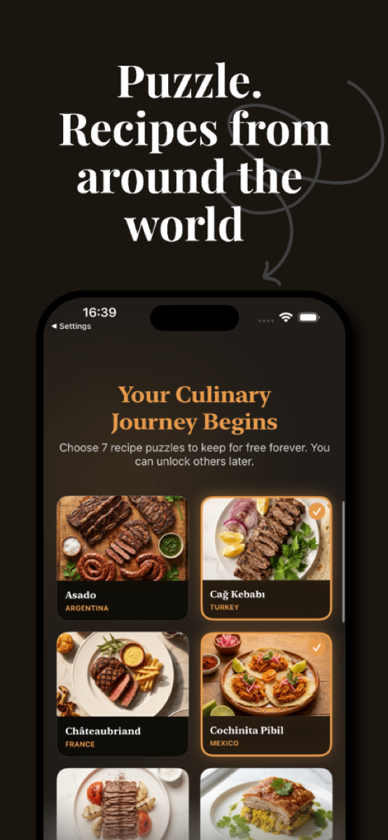 ZEST Culinary Puzzle Game FREEBIE screenshot 2