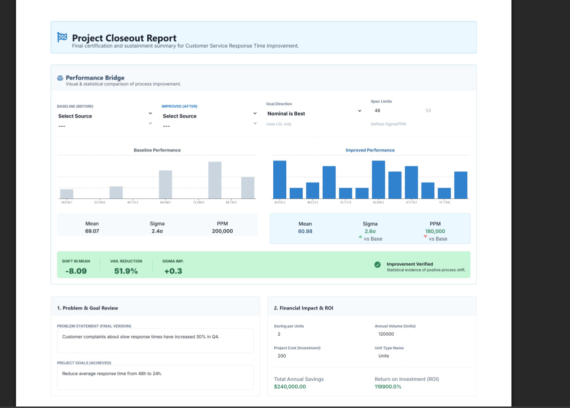 DMAIC.app screenshot 7