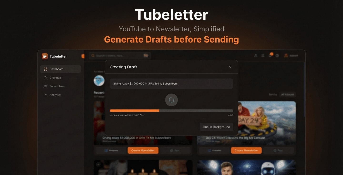 Tubeletter screenshot 3
